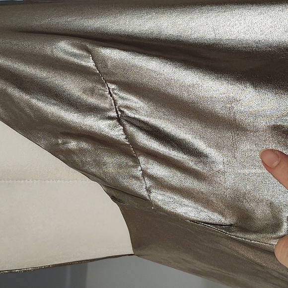 New Mango Metallic Party Dress Size XS - Picture 11 of 12